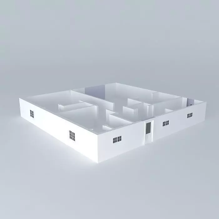 House Unfinished  Feel Free to edit Free 3D model_0