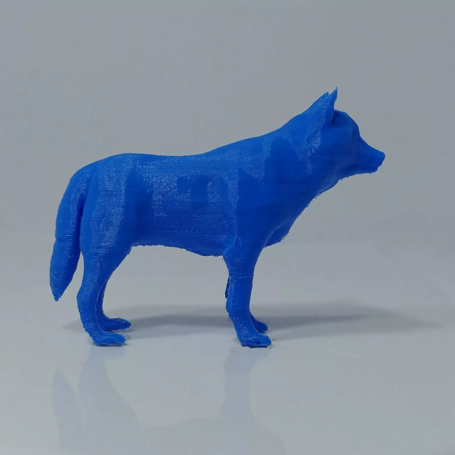 Low Poly Wolf toy 3D print model