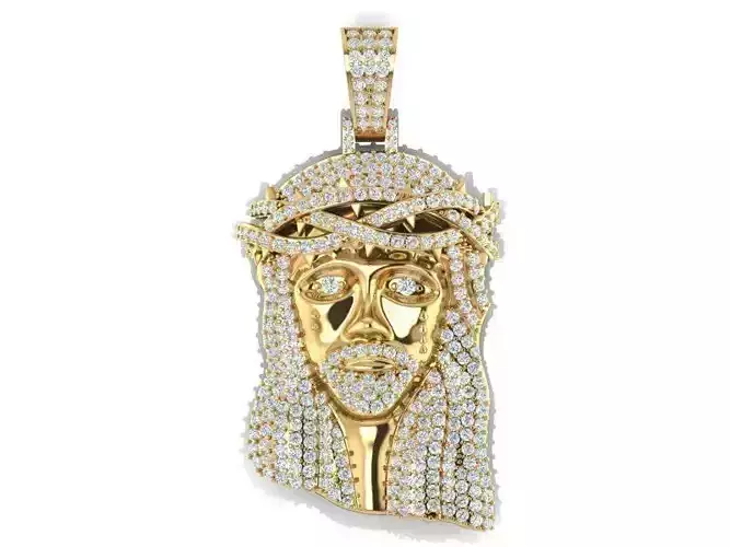 Jesus head pendant