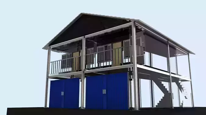 Shop House - Ruko 3D model