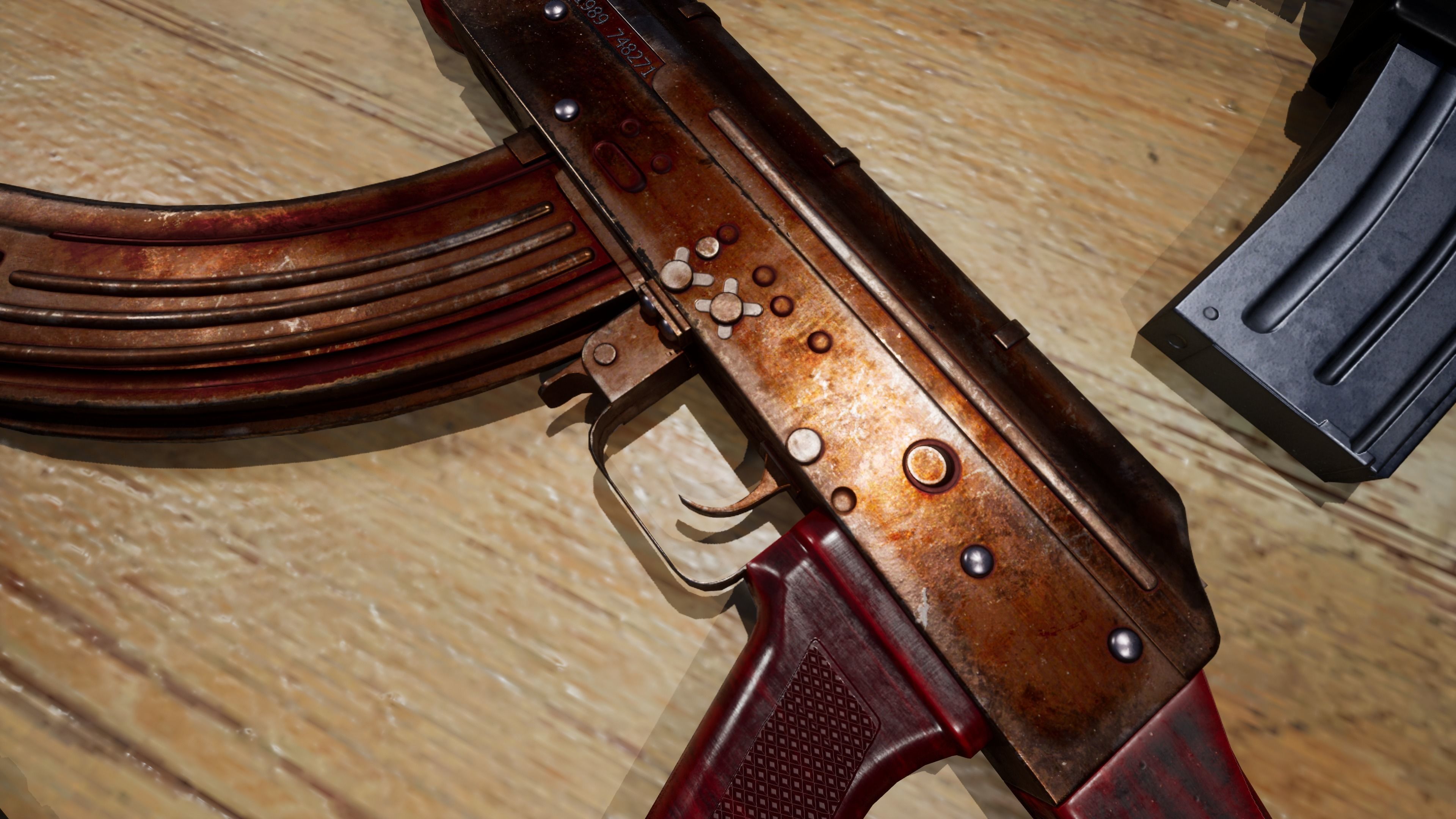 AAA AKM Game Ready PBR Low-poly 3D model_7