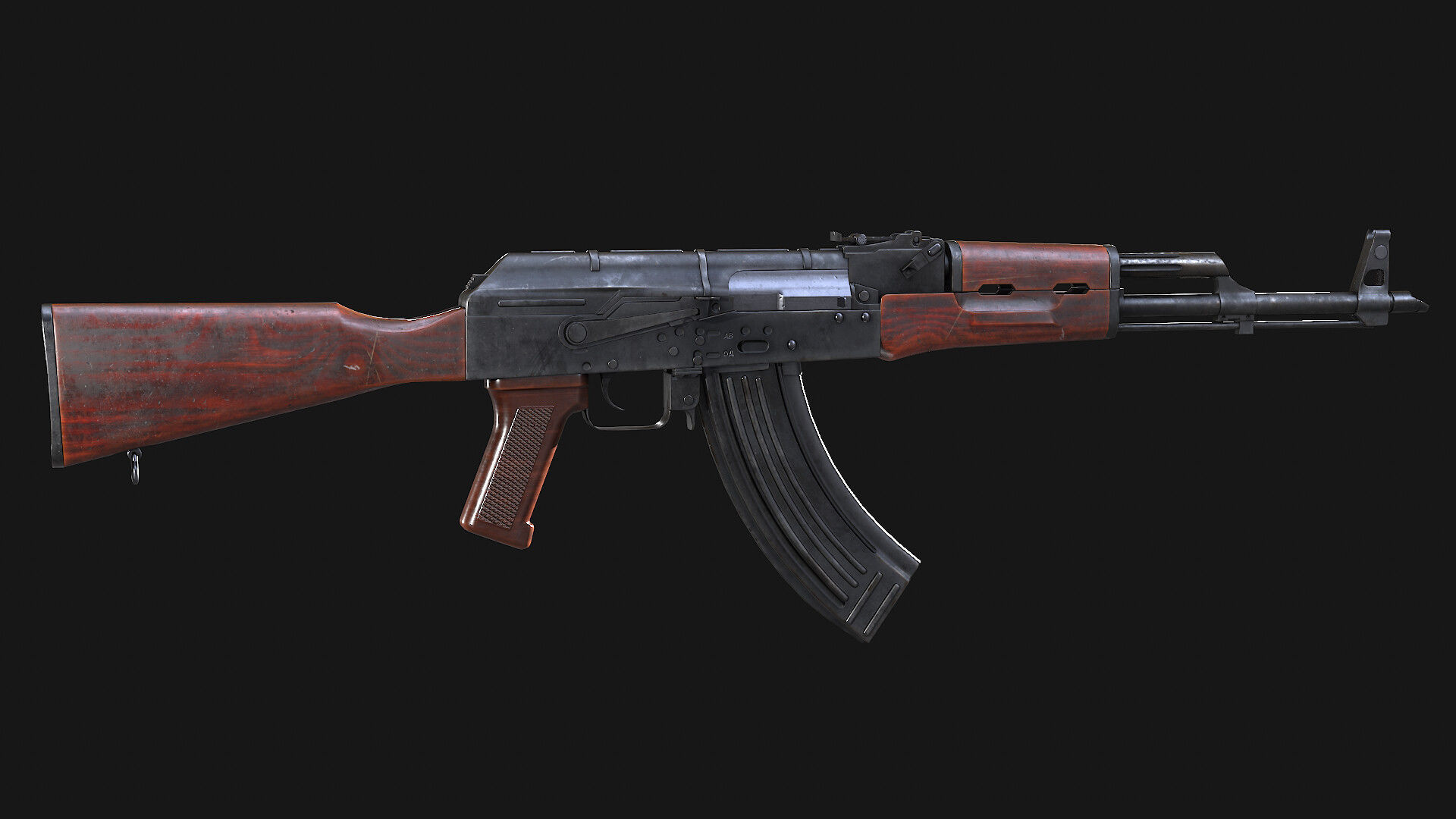 AAA AKM Game Ready PBR Low-poly 3D model_20