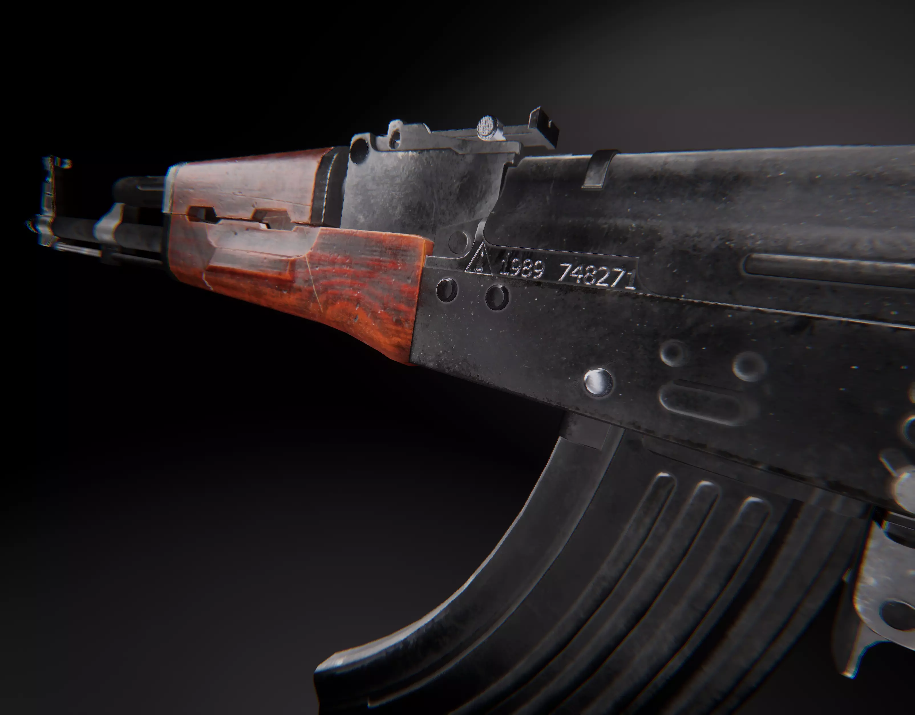 AAA AKM Game Ready PBR Low-poly 3D model_0