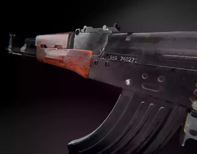 AAA AKM Game Ready PBR Low-poly 3D model