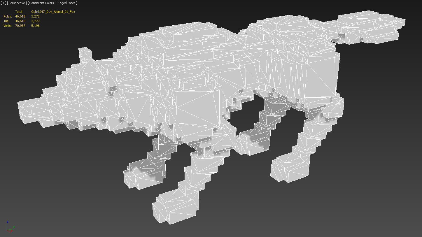 Character Voxel Pack Low-poly 3D model_2