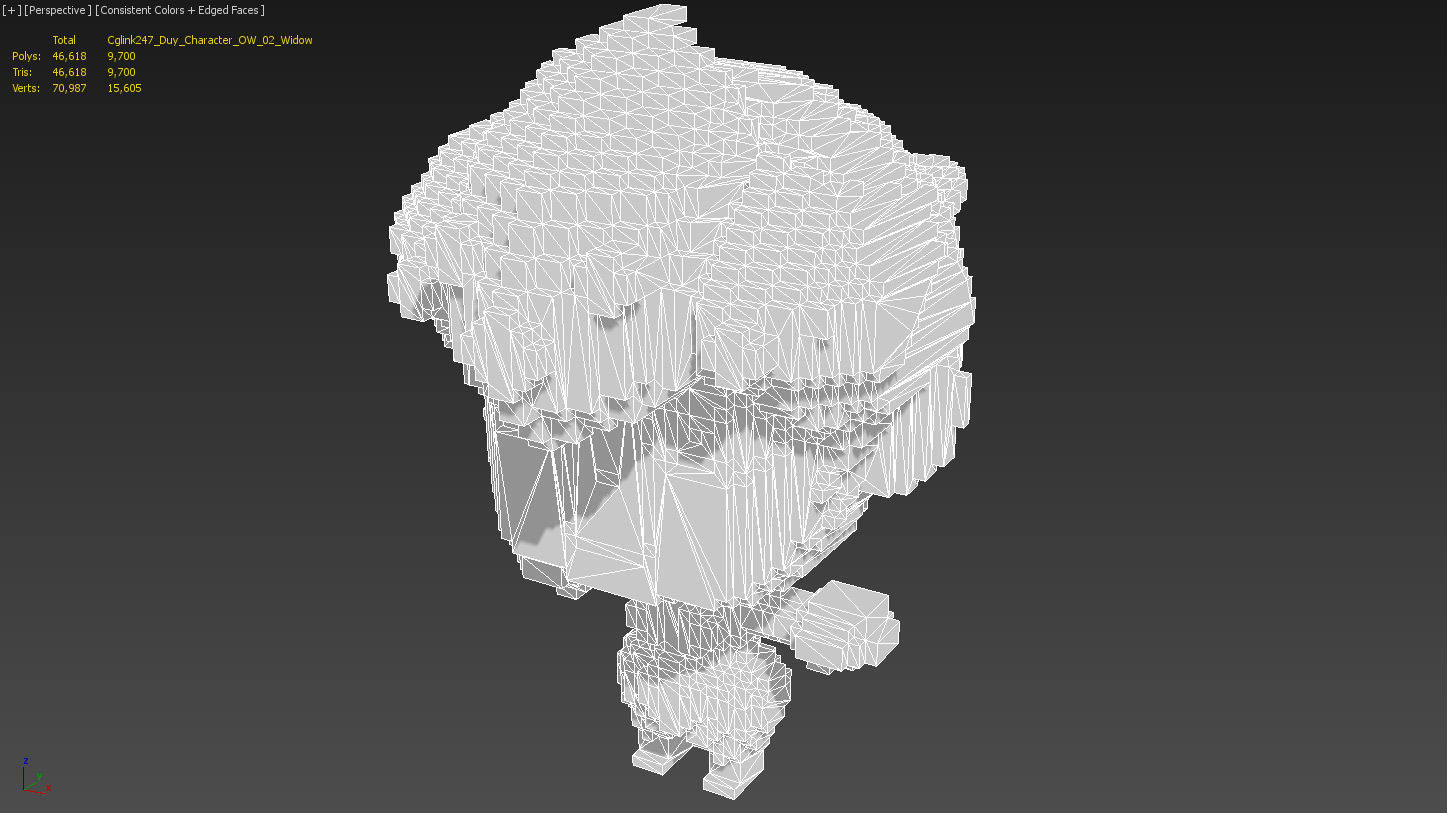 Character Voxel Pack Low-poly 3D model_10