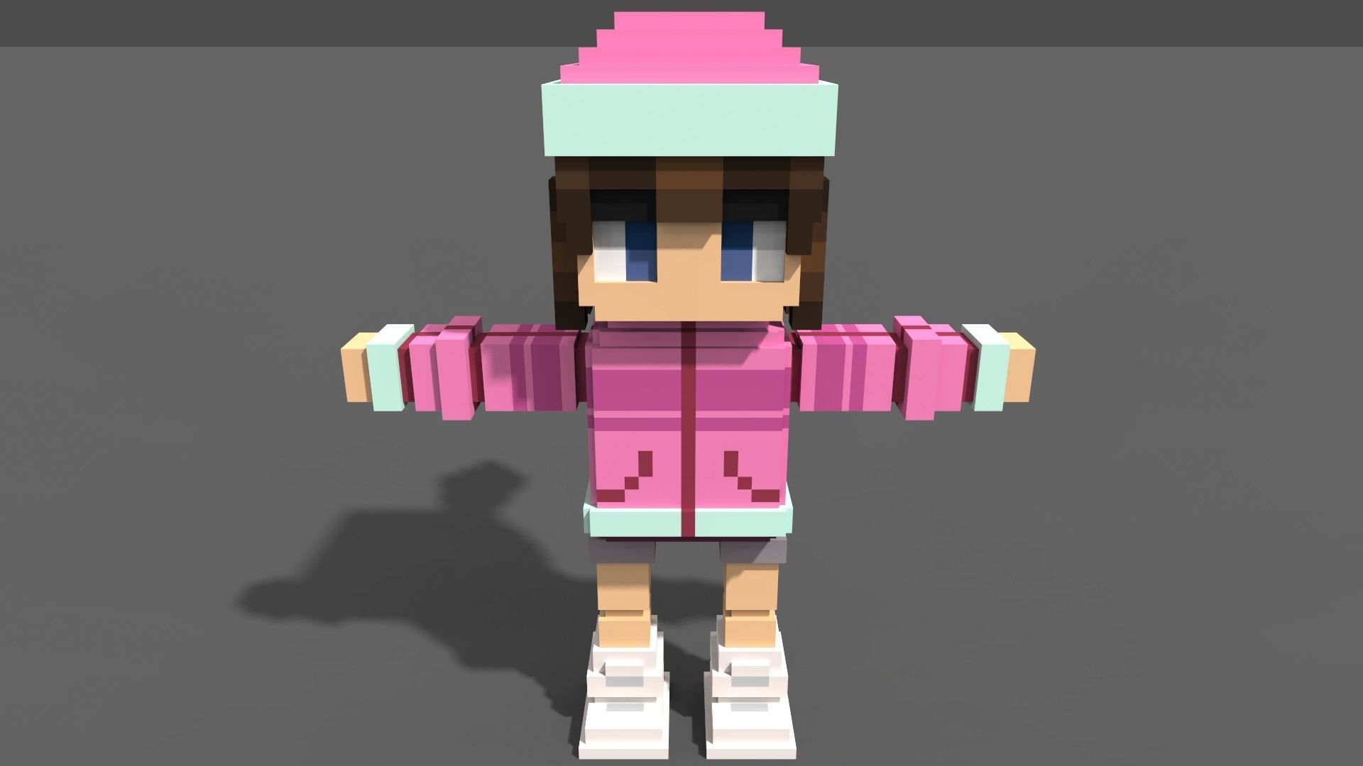 Character Voxel Pack Low-poly 3D model_5