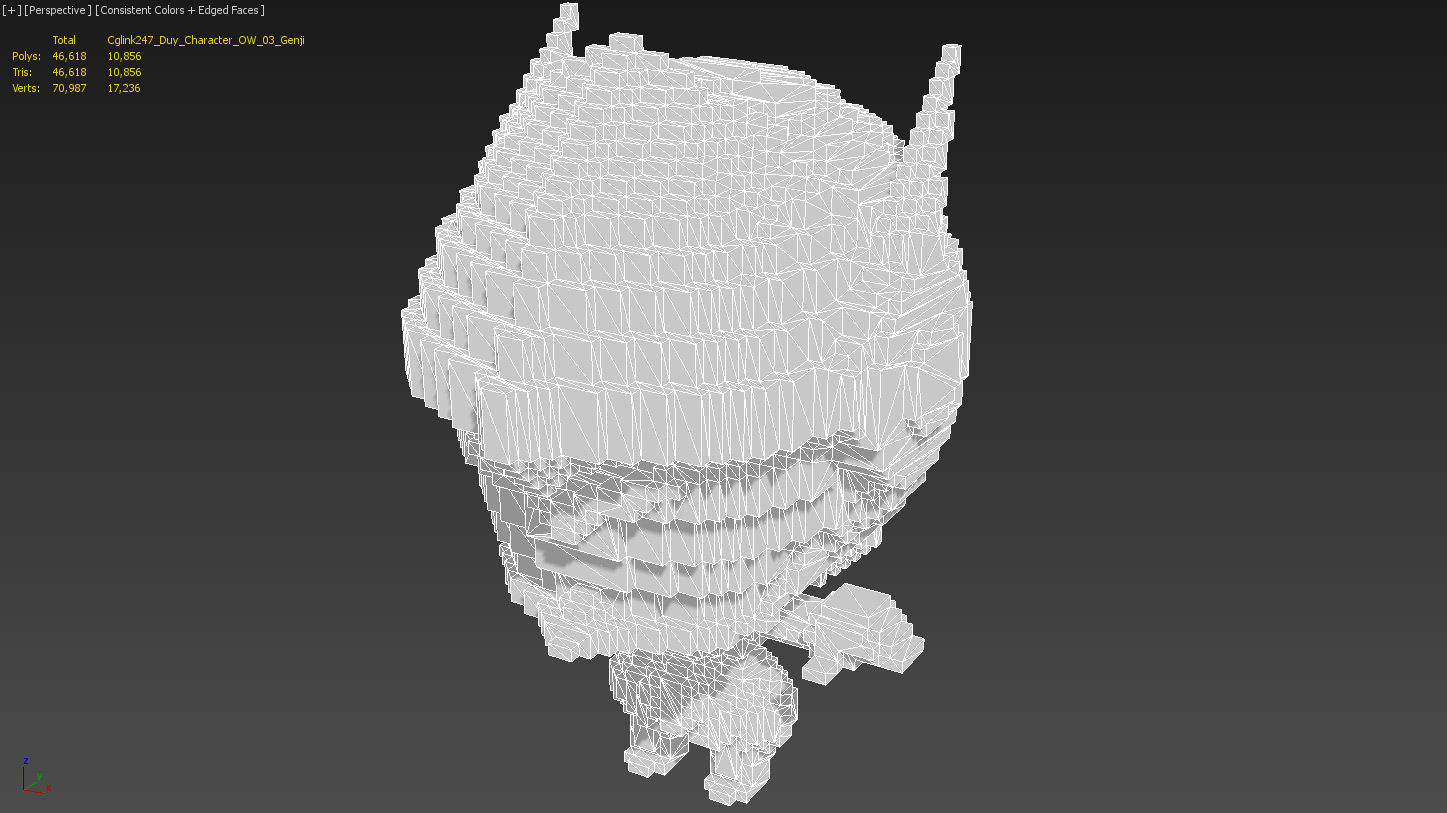 Character Voxel Pack Low-poly 3D model_12