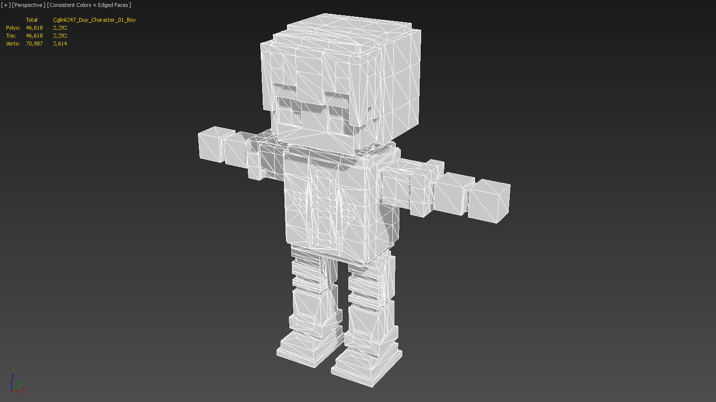 Character Voxel Pack Low-poly 3D model_4