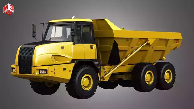 JD - 300D II Articulated Dump Truck  3D model