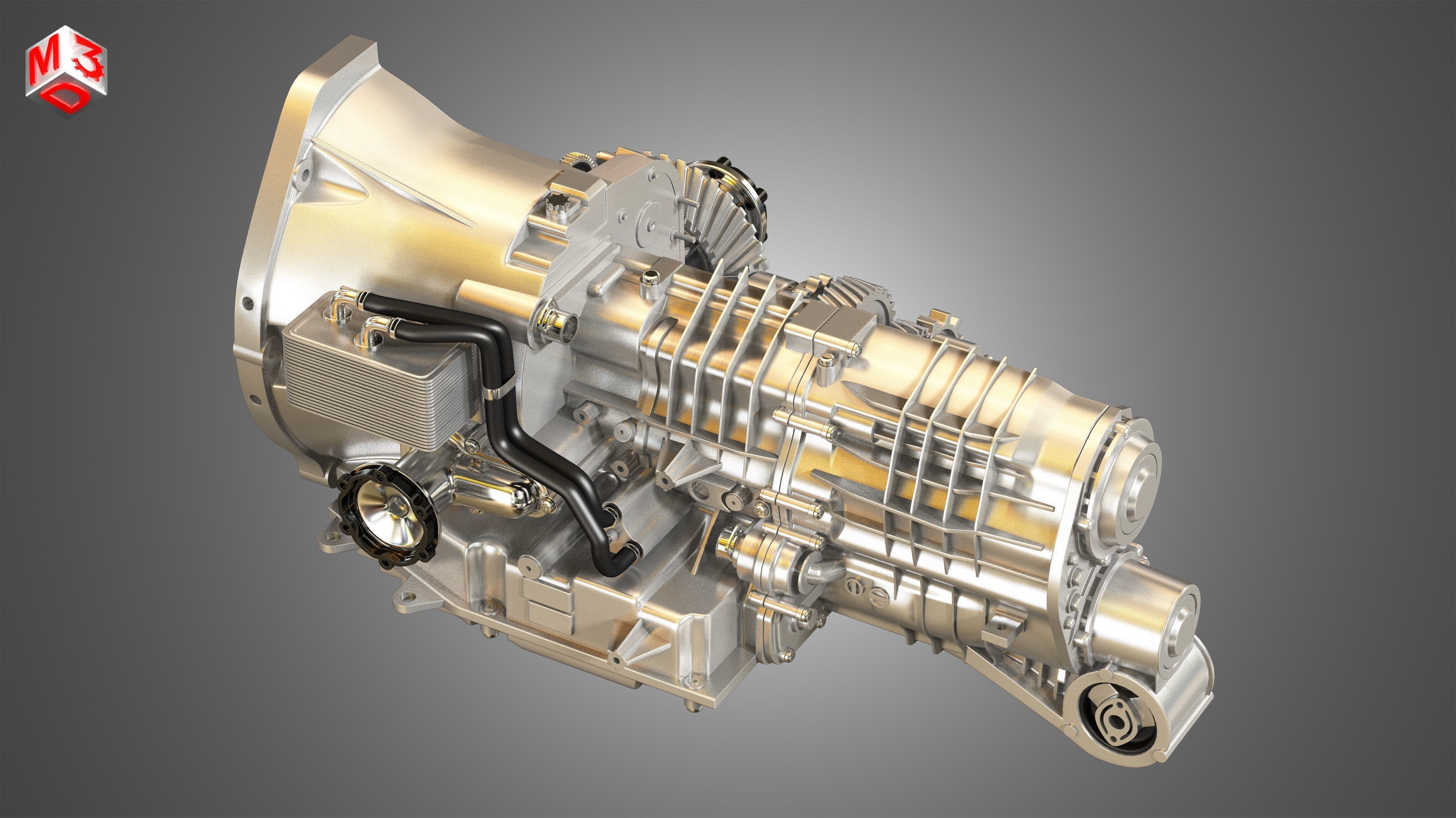 PDK Transmission Cutaway  3D model_12