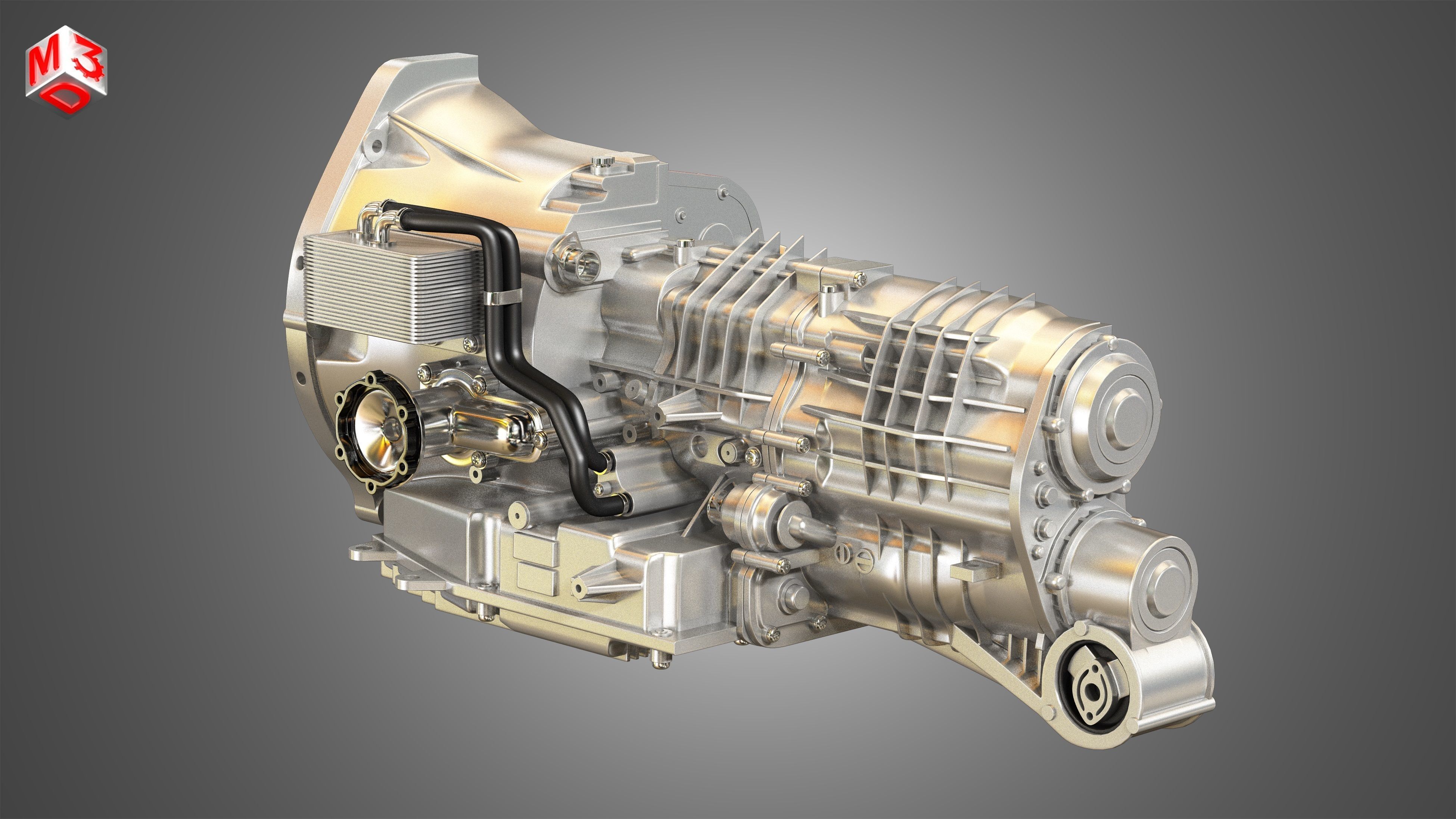PDK Transmission Cutaway  3D model_4