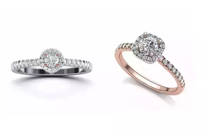 Halo Rings Collection N001 