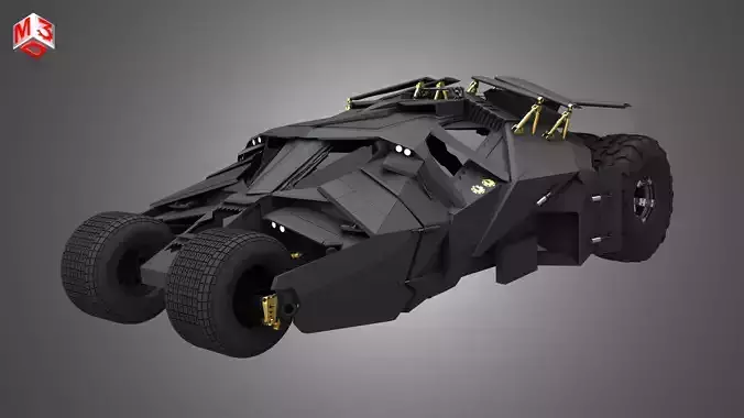 Batmobile Car for Batman -The Dark Knight Rises 3D model
