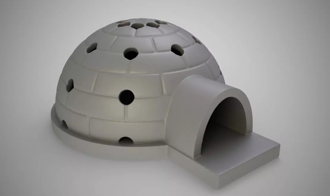Igloo Pen Holder 3D print model