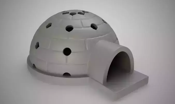Igloo Pen Holder 3D print model