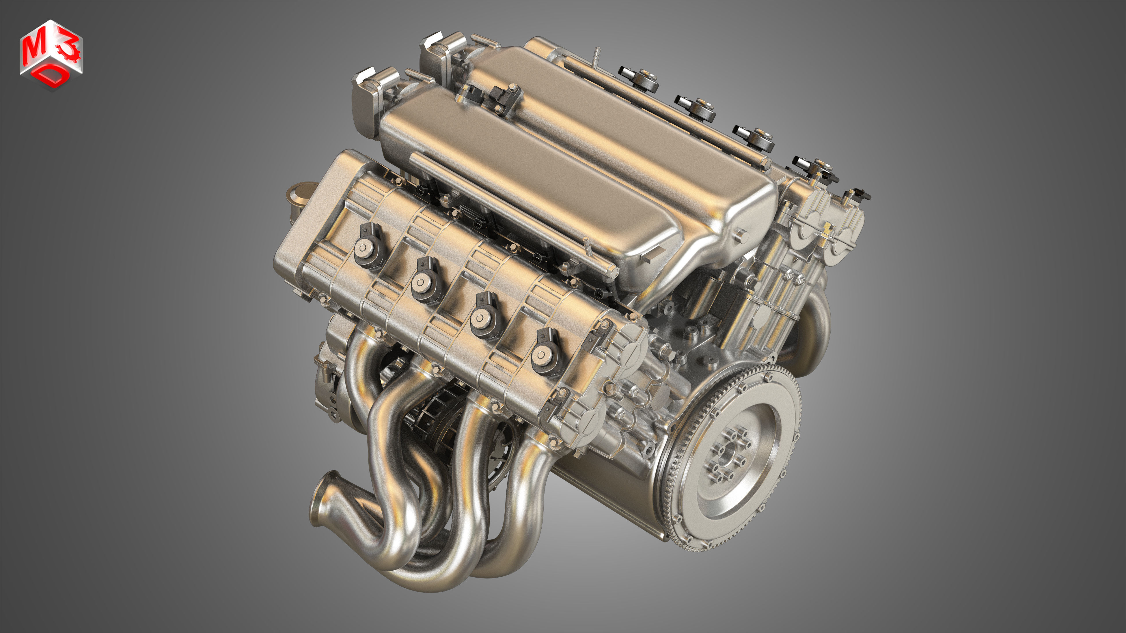 RGT8 RUF - V8 Engine 3D model_8