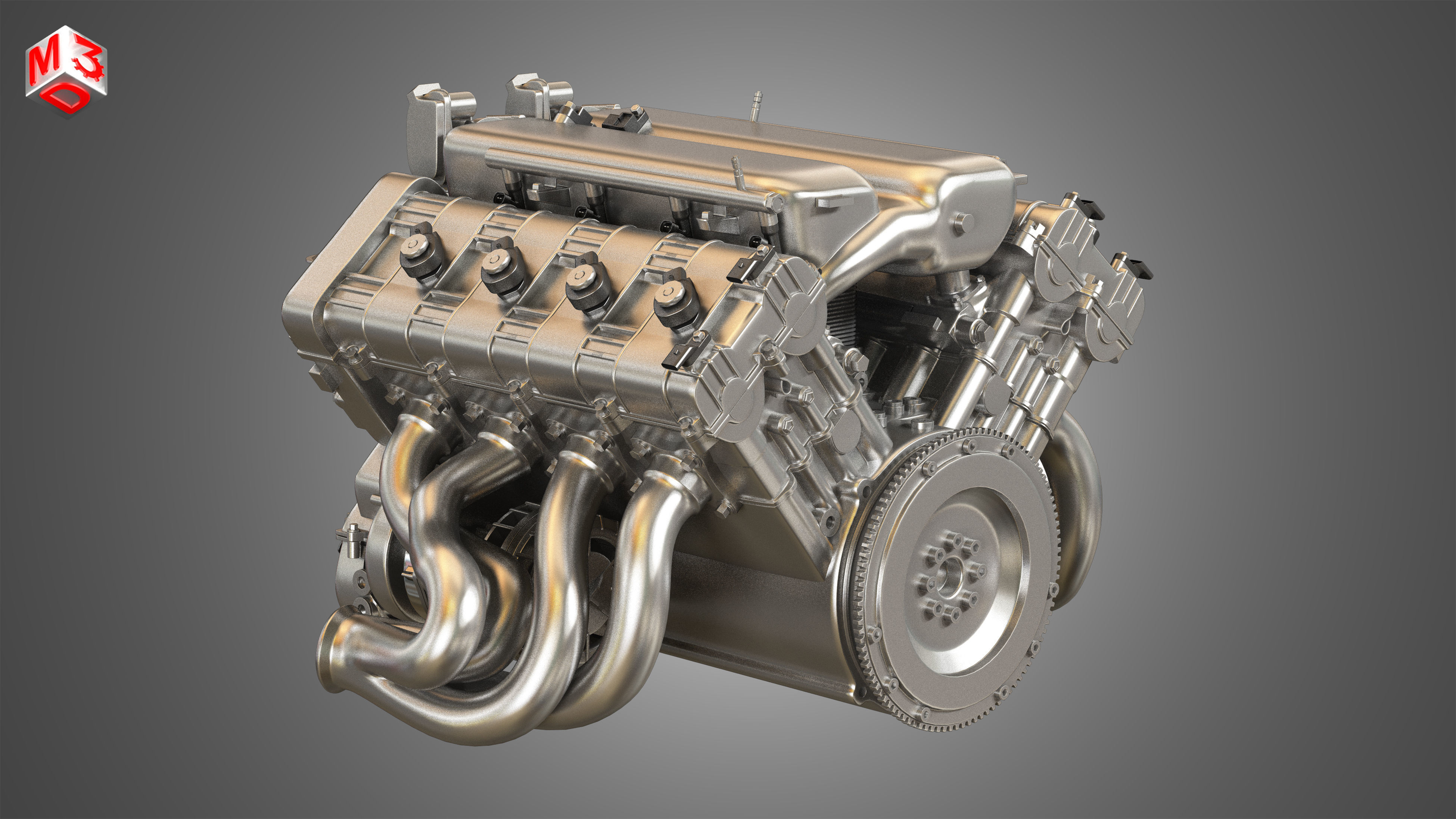 RGT8 RUF - V8 Engine 3D model_4