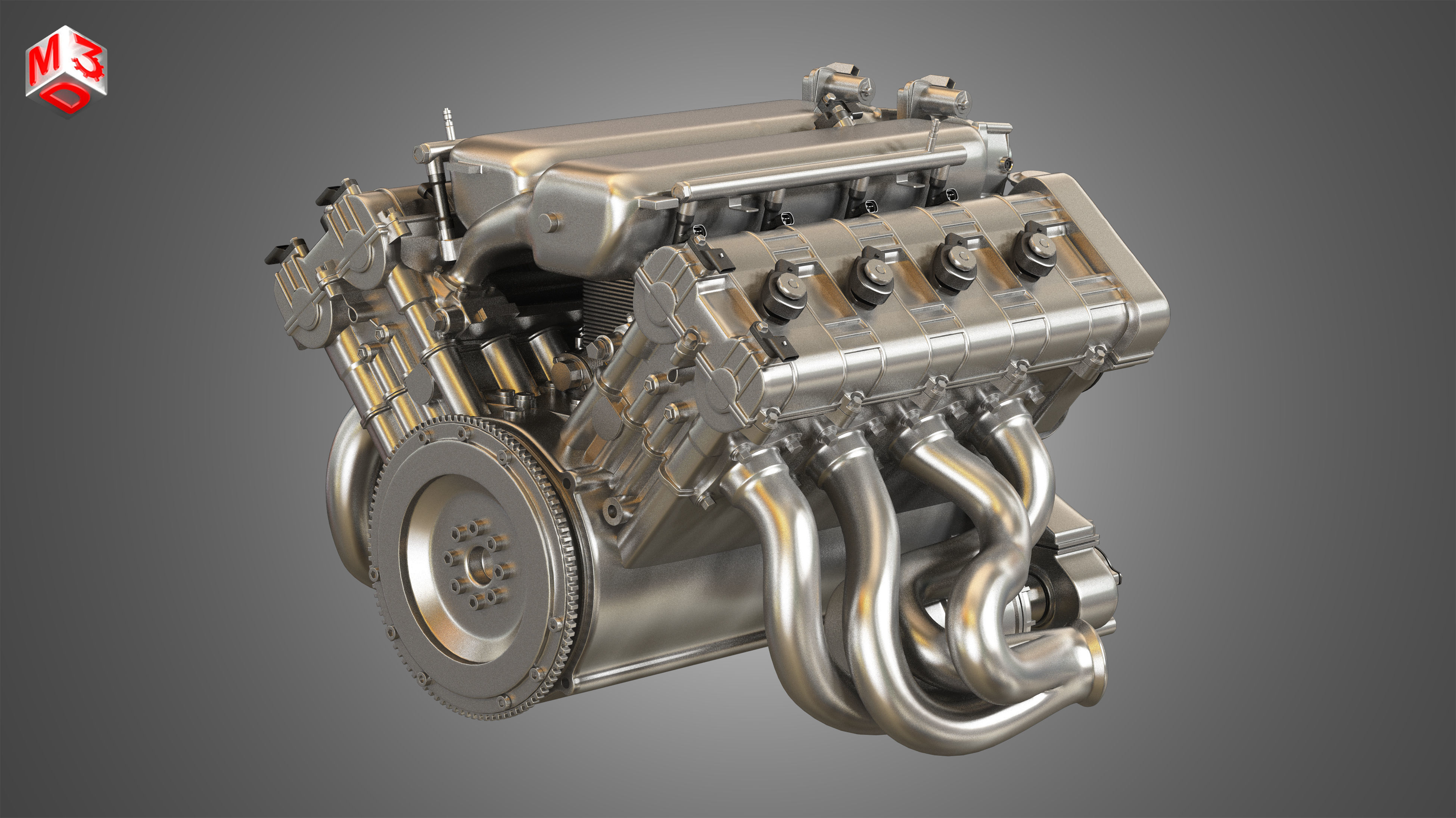 RGT8 RUF - V8 Engine 3D model_2