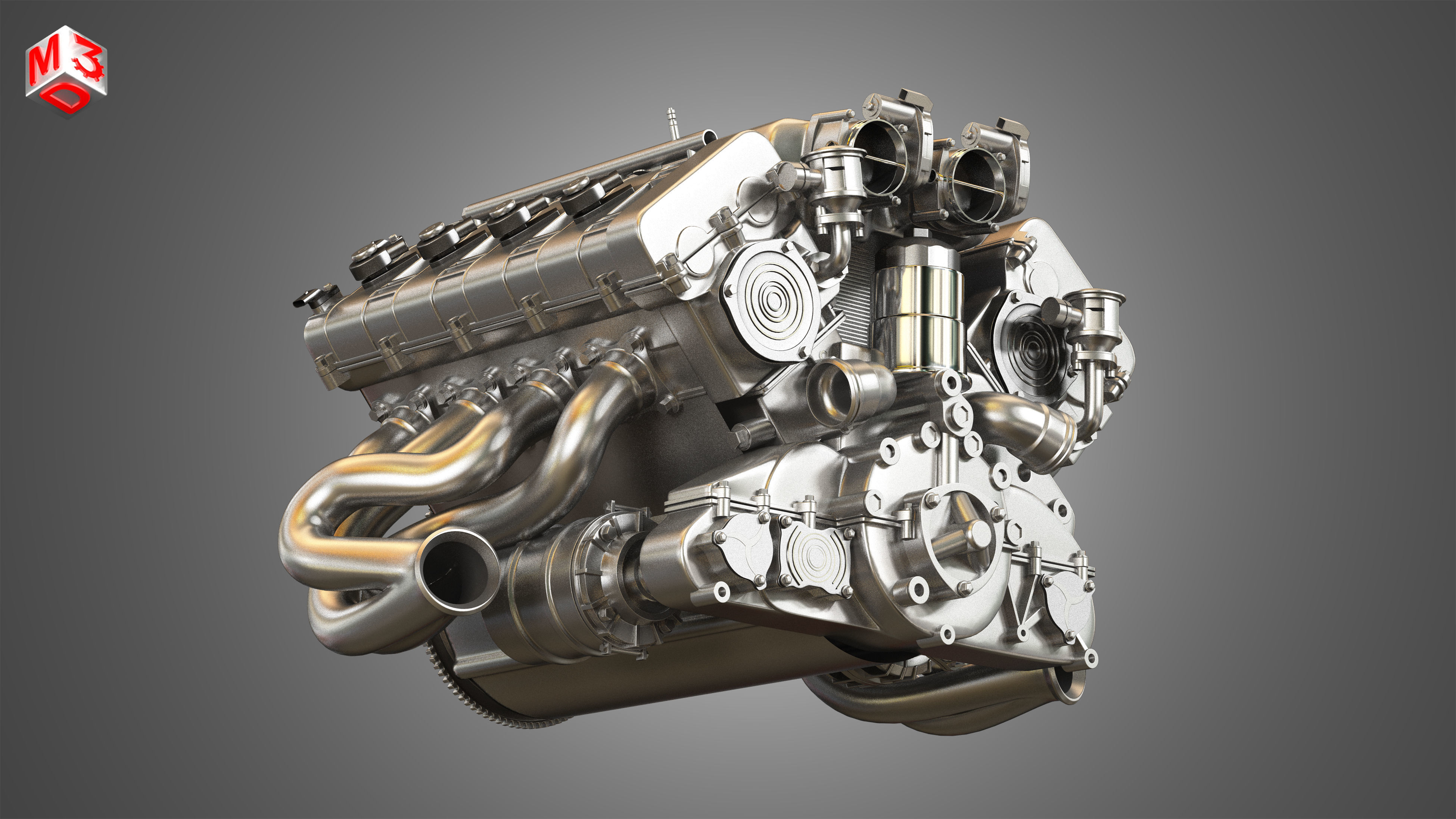 RGT8 RUF - V8 Engine 3D model_11