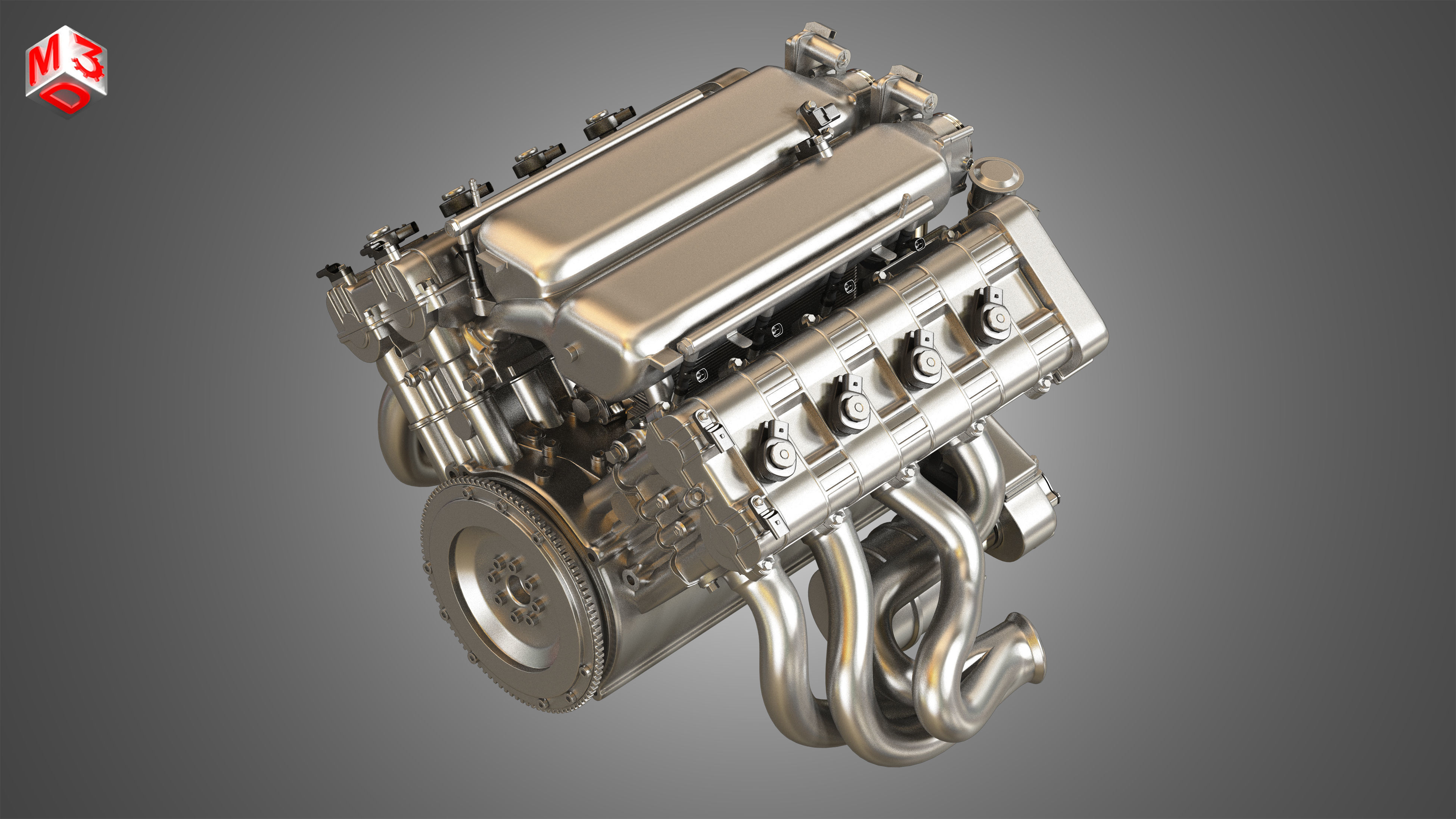 RGT8 RUF - V8 Engine 3D model_6
