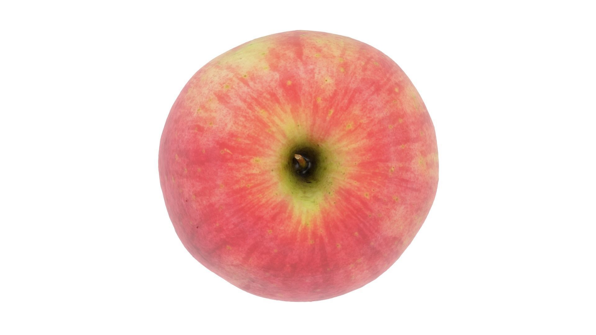 Red Apple 3D model_2