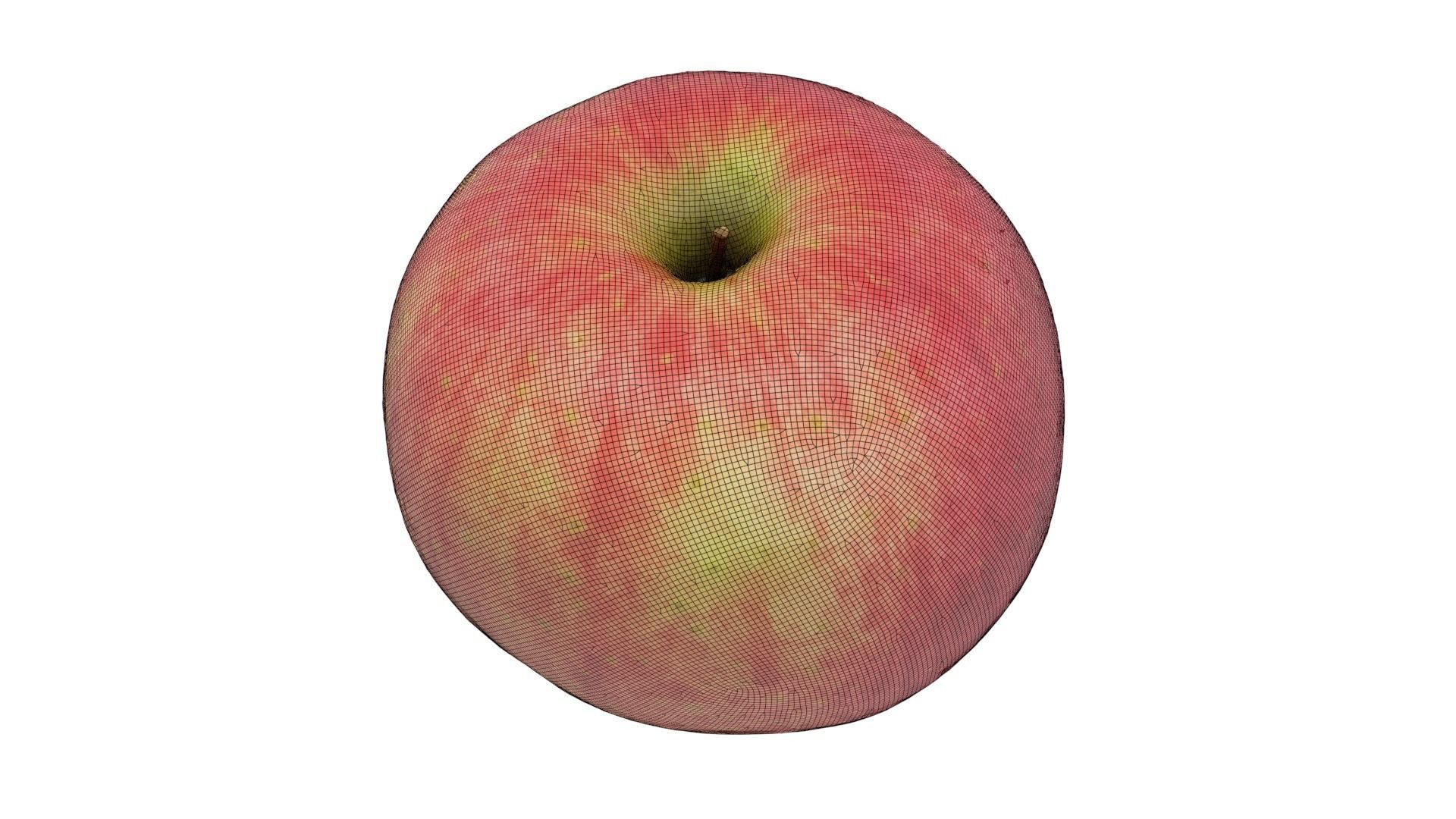 Red Apple 3D model_1