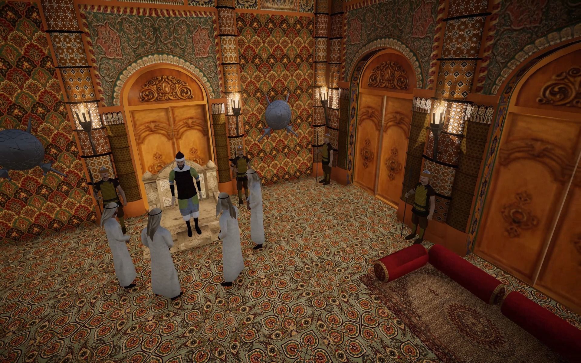 Senate House Interior Low-poly 3D model_2