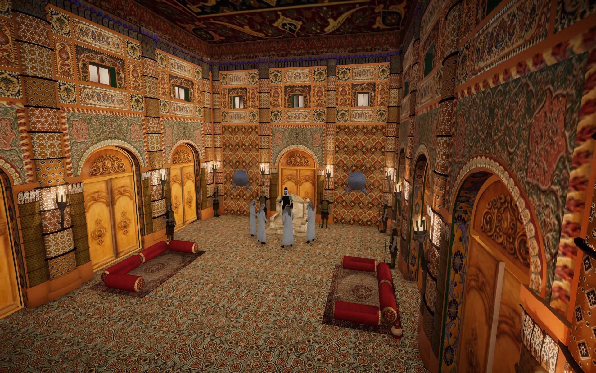 Senate House Interior Low-poly 3D model_3