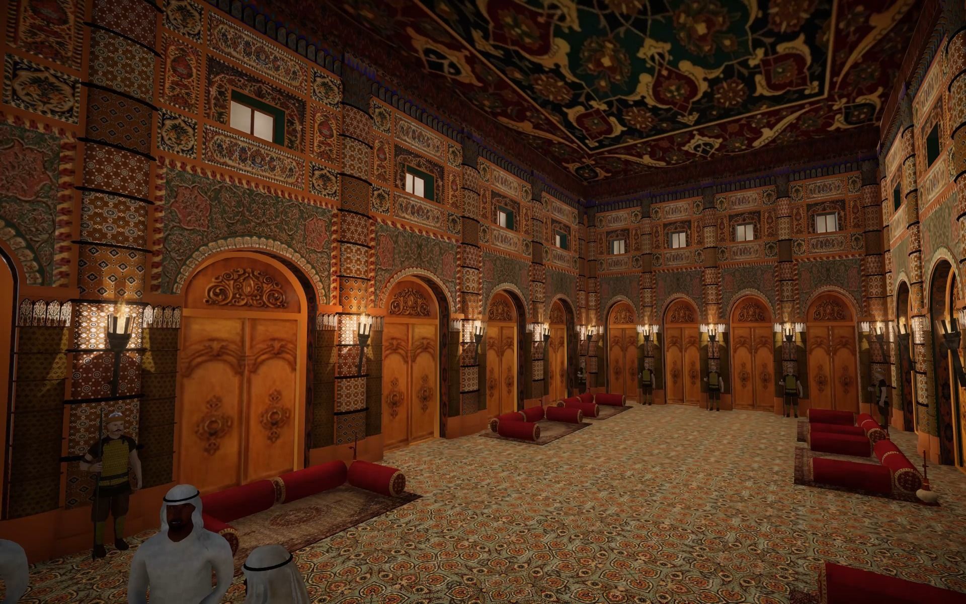 Senate House Interior Low-poly 3D model_4