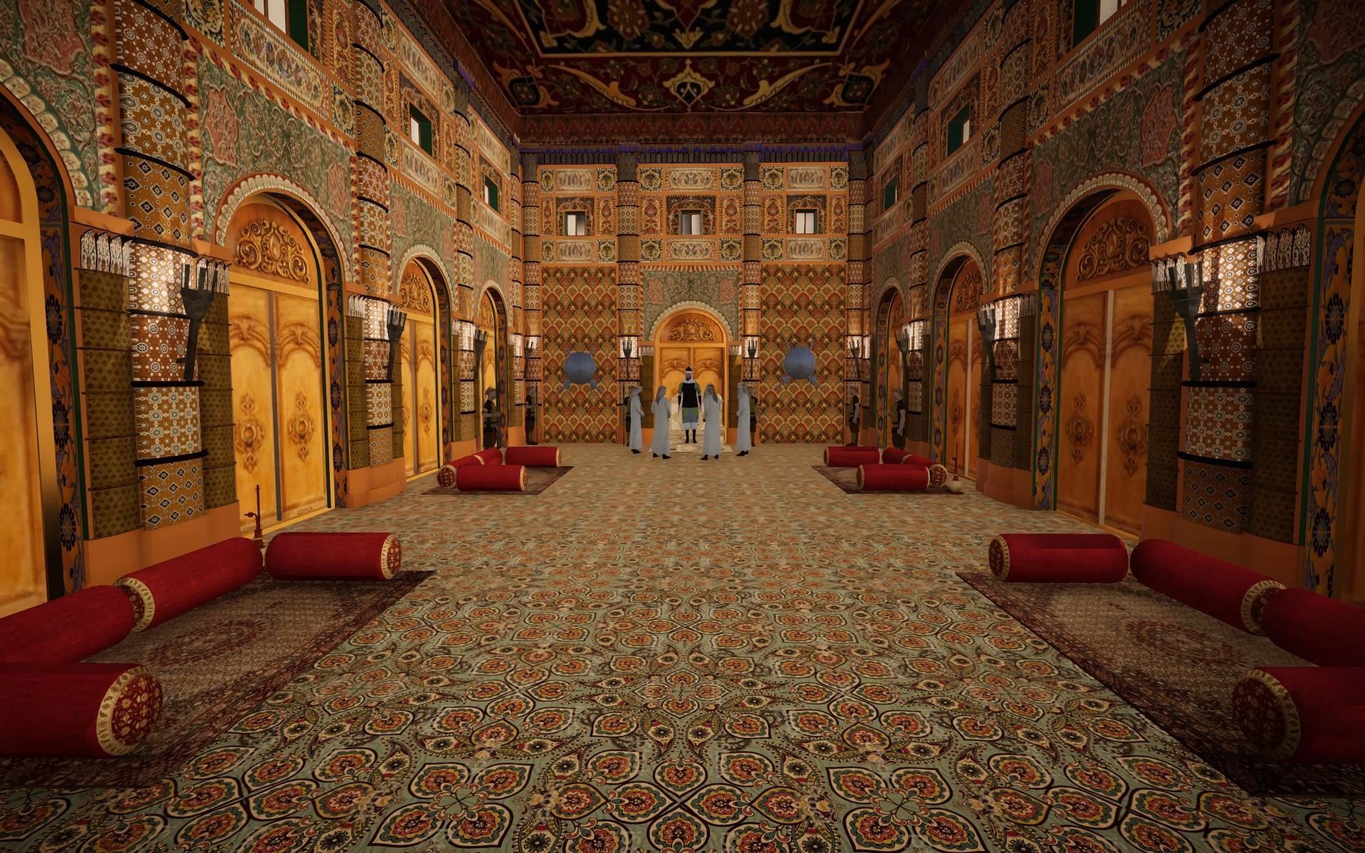 Senate House Interior Low-poly 3D model_5