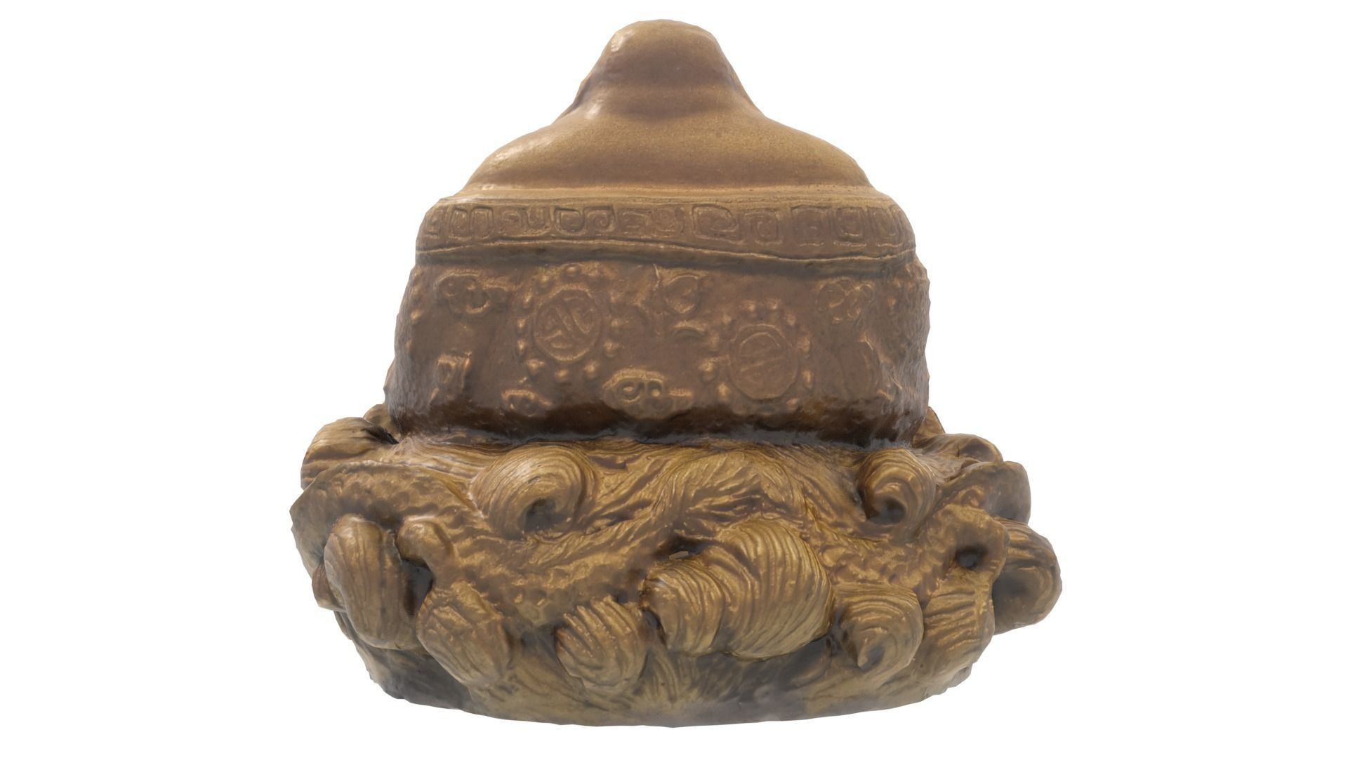 Laughing Buddha or Lucky Buddha Low-poly 3D model_4