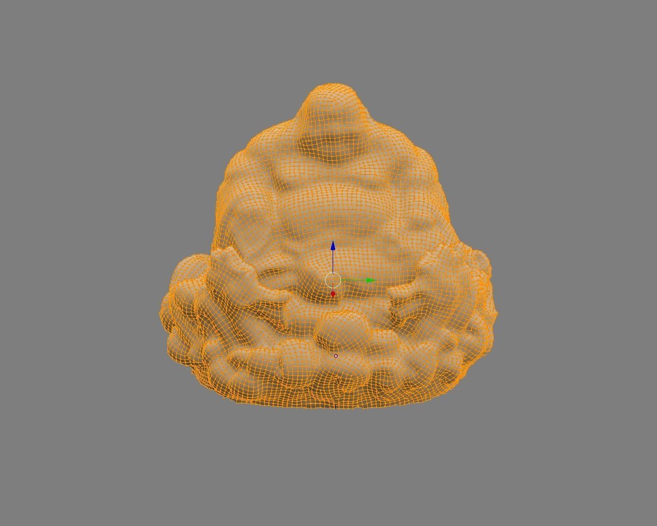 Laughing Buddha or Lucky Buddha Low-poly 3D model_1