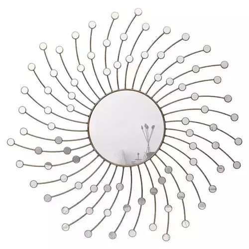 Michaella Metal Swirl Accent Wall Mirror RDBA2602