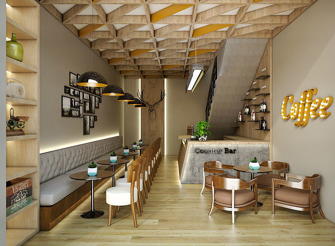 Coffee Shop 3D model