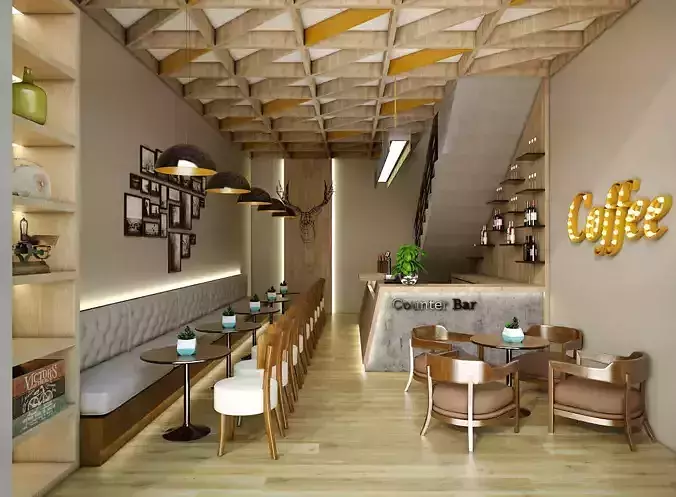 Coffee Shop 3D model
