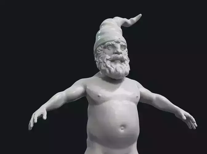 Naked Gnome 3D print model