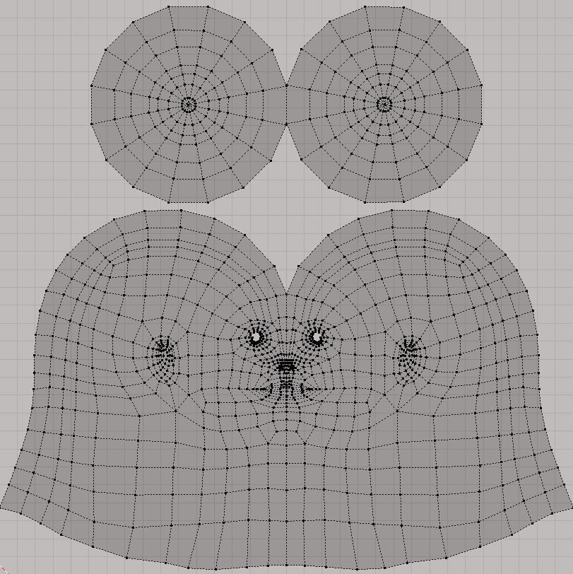 Base Mesh Male Body  Low-poly 3D model_7