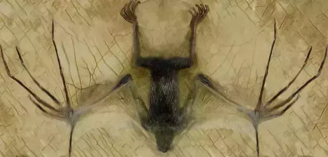 Batto bat skeleton Free 3D model