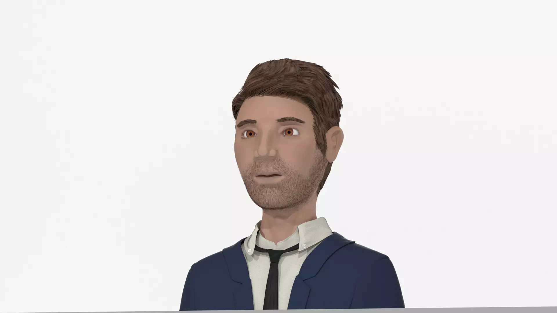 The man character 3D model