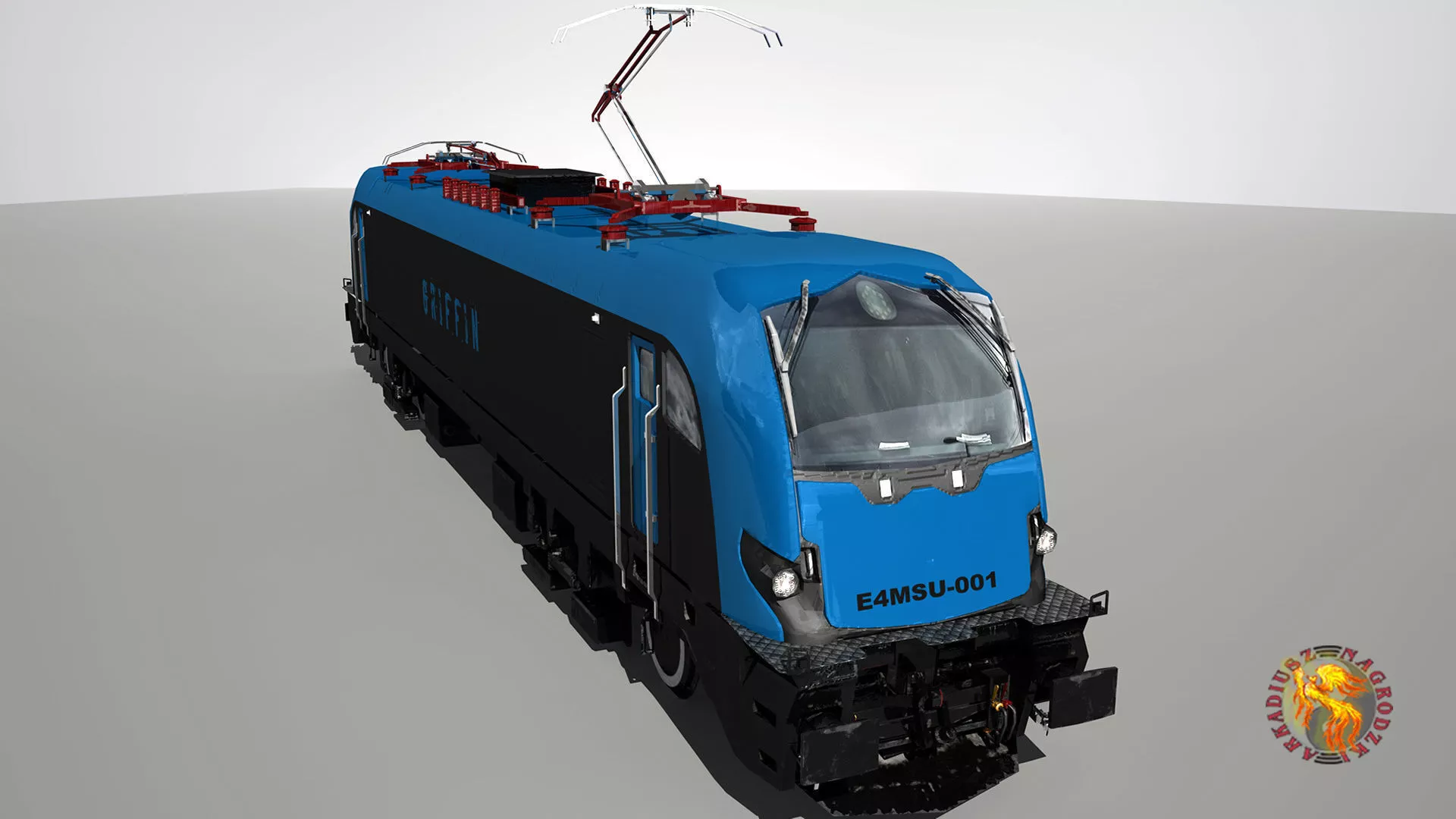 E4MSU train Low-poly 3D model