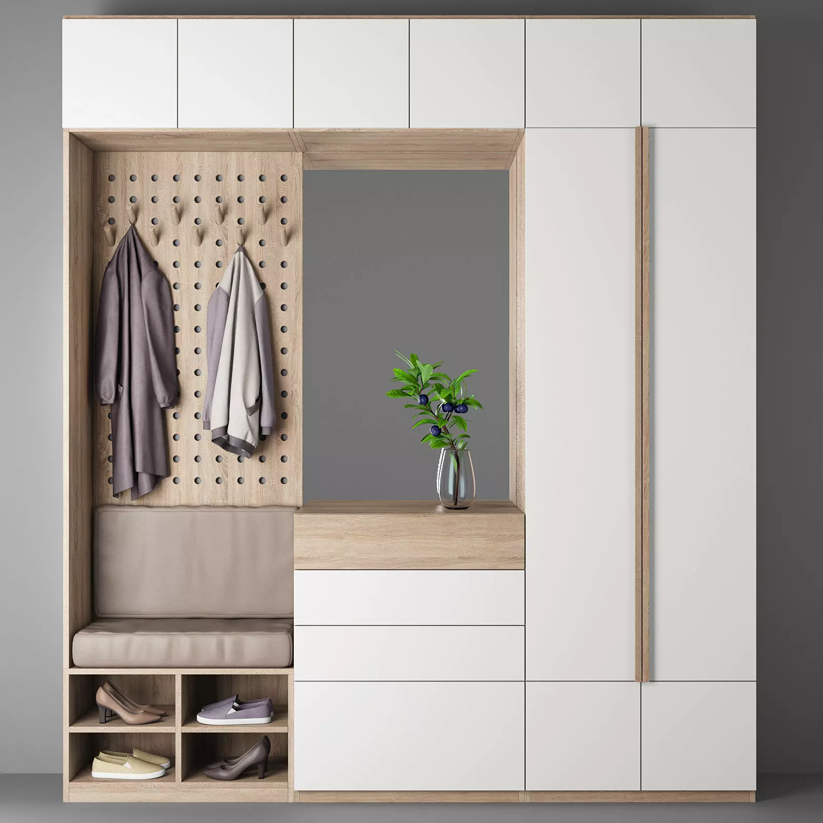 Entryway furniture 2 3D model_0