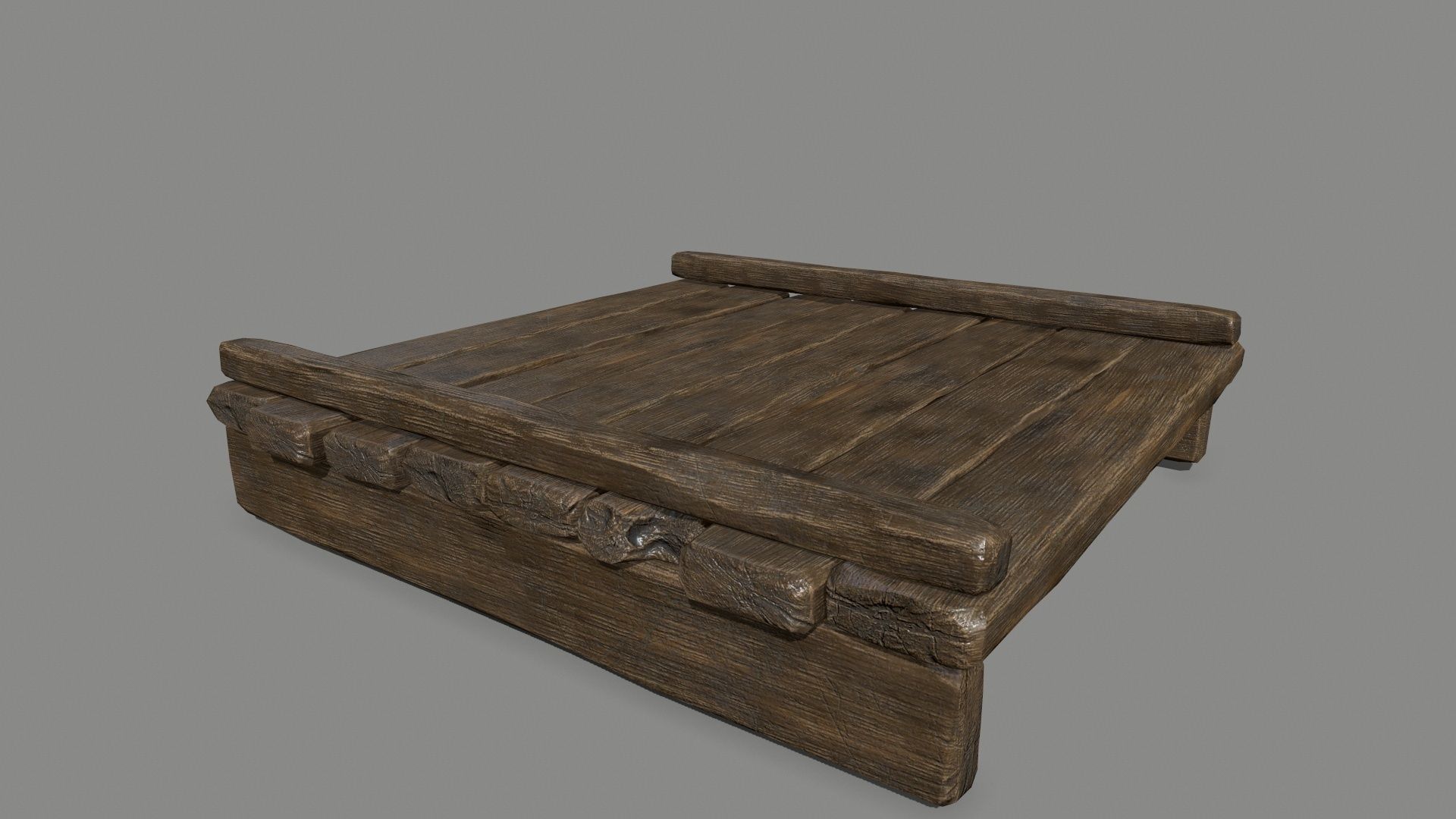 Wood  Bridge  1 Low-poly 3D model_15