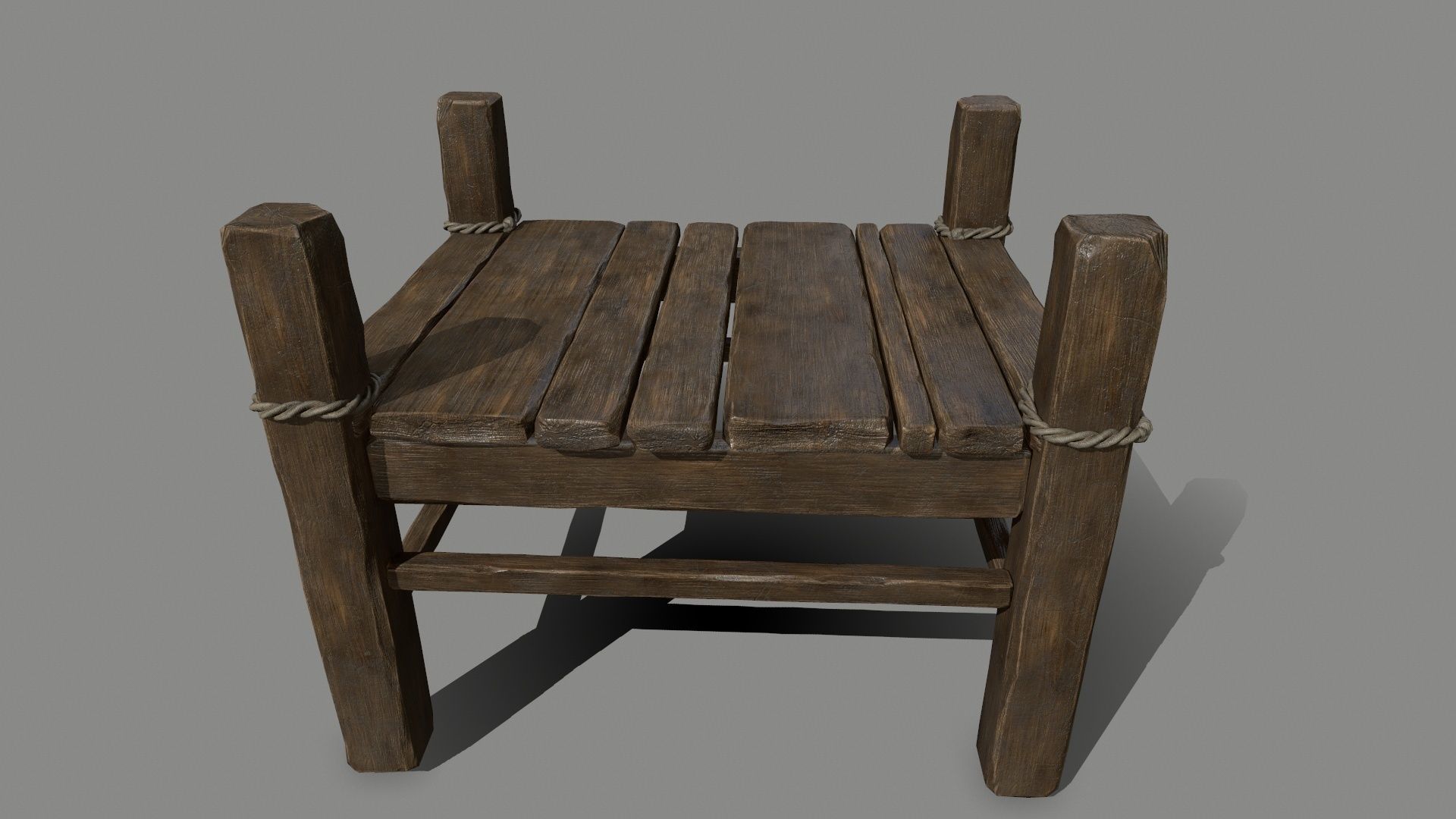 Wood  Bridge  1 Low-poly 3D model_17