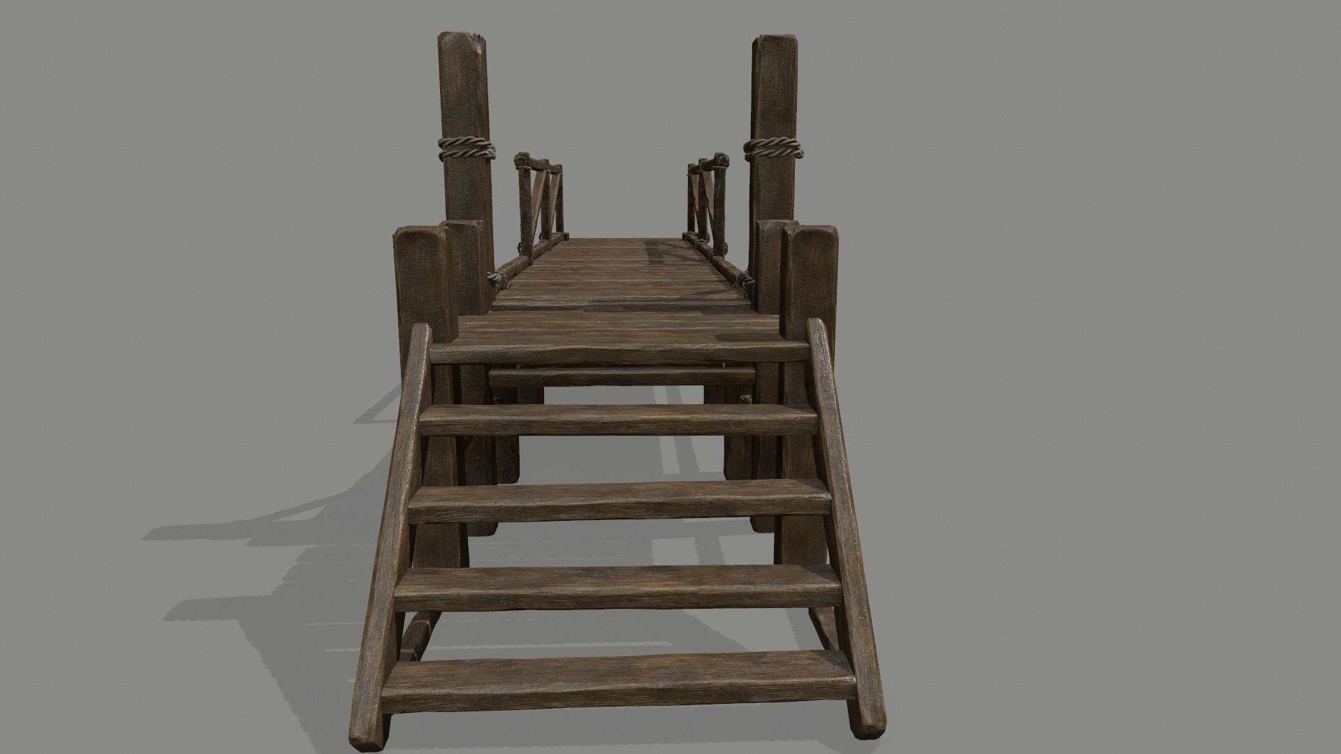 Wood  Bridge  1 Low-poly 3D model_24