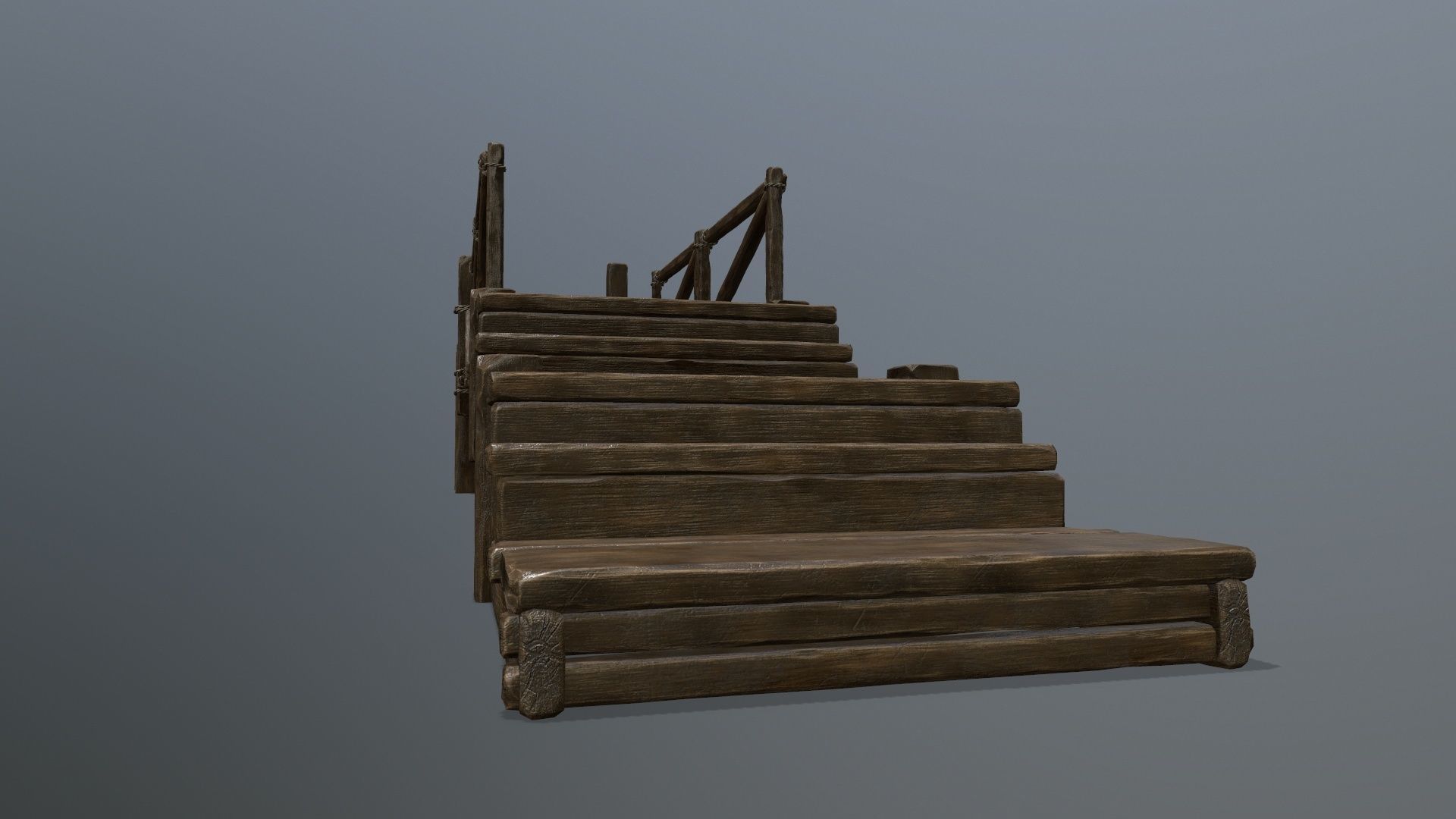 Wood  Bridge  1 Low-poly 3D model_30