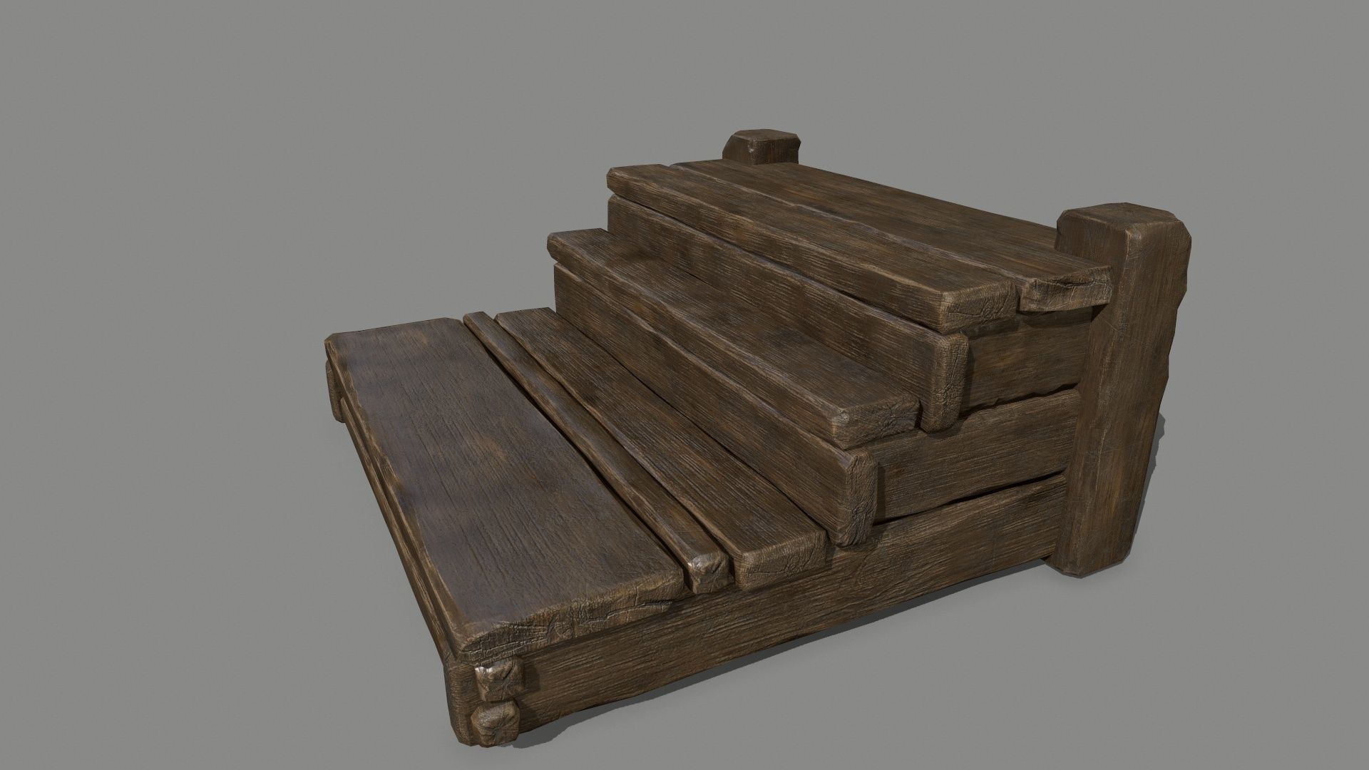 Wood  Bridge  1 Low-poly 3D model_19