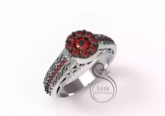 Flower ring removeable outside part