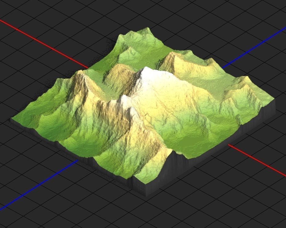 Mount Everest 3D Model for CNC and 3D Printer 3D print model_3