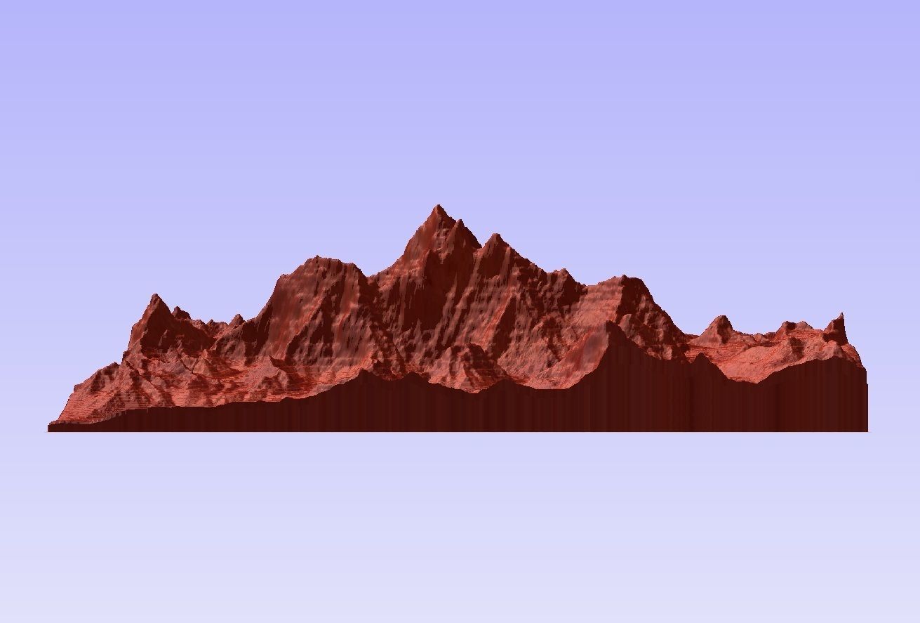 Mount Everest 3D Model for CNC and 3D Printer 3D print model_6